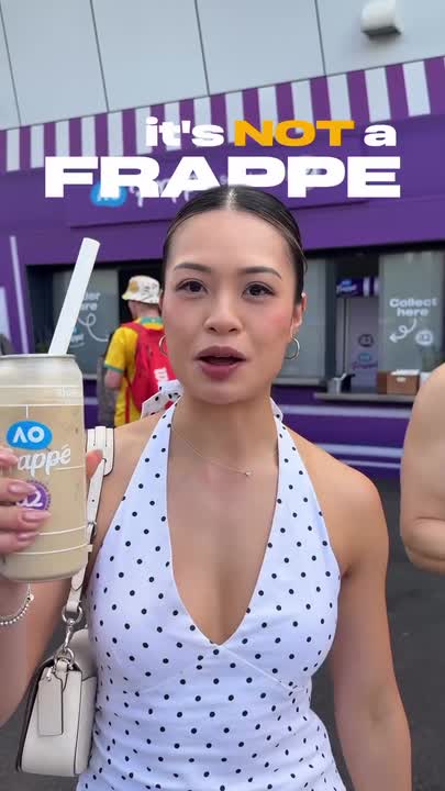 Australian Open viral coffee frappe review